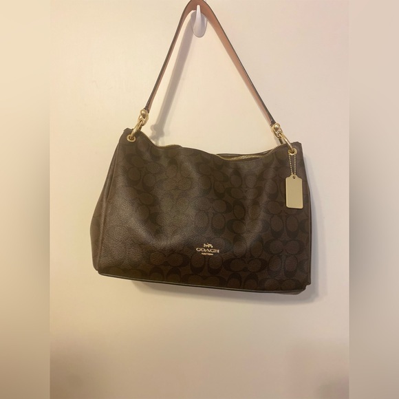 Coach, gold and brown black purse - Picture 1 of 12